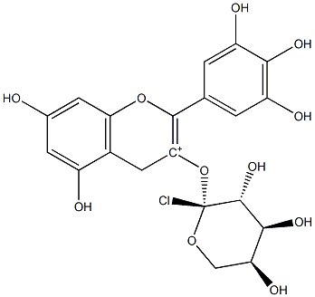 Delphinidin 3-arabinoside Structure